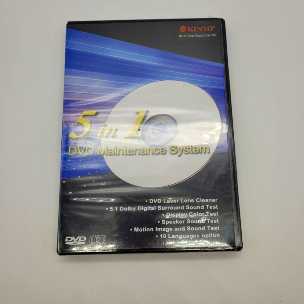 KINYO 5 IN 1 DVD MAINTENANCE SYSTEM - BRAND NEW SEALED